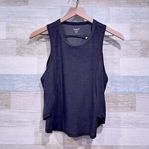 OLD NAVY Active Breathe On Tech Tank Top Black Go Dry Gym Girls Large 10 12